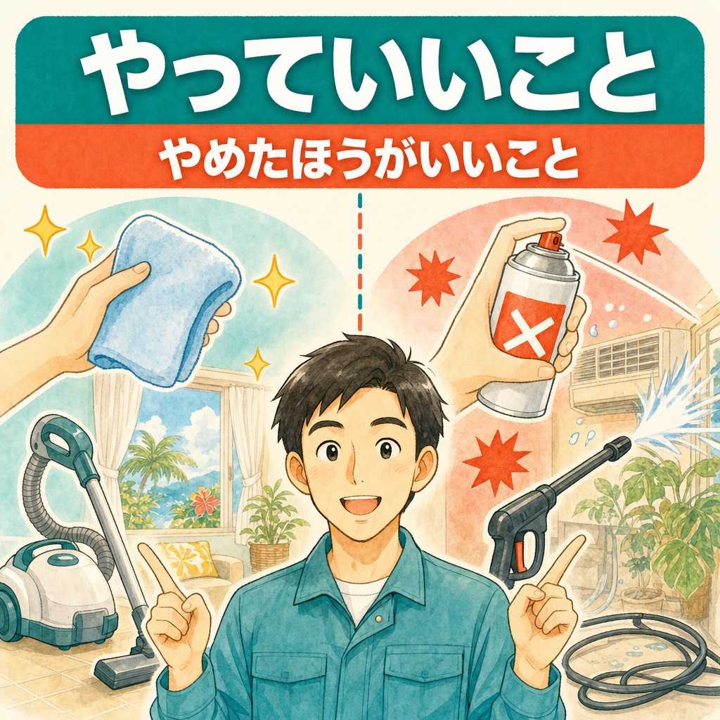 エアコンと洗濯機で家庭でできる手入れと避けたほうがいい行為をまとめて解説(住まい119・沖縄)